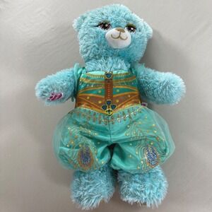 Build a Bear Disney Aladdin Jasmine Bear Plush‎ Blue Stuffed Animal Outfit, Gold